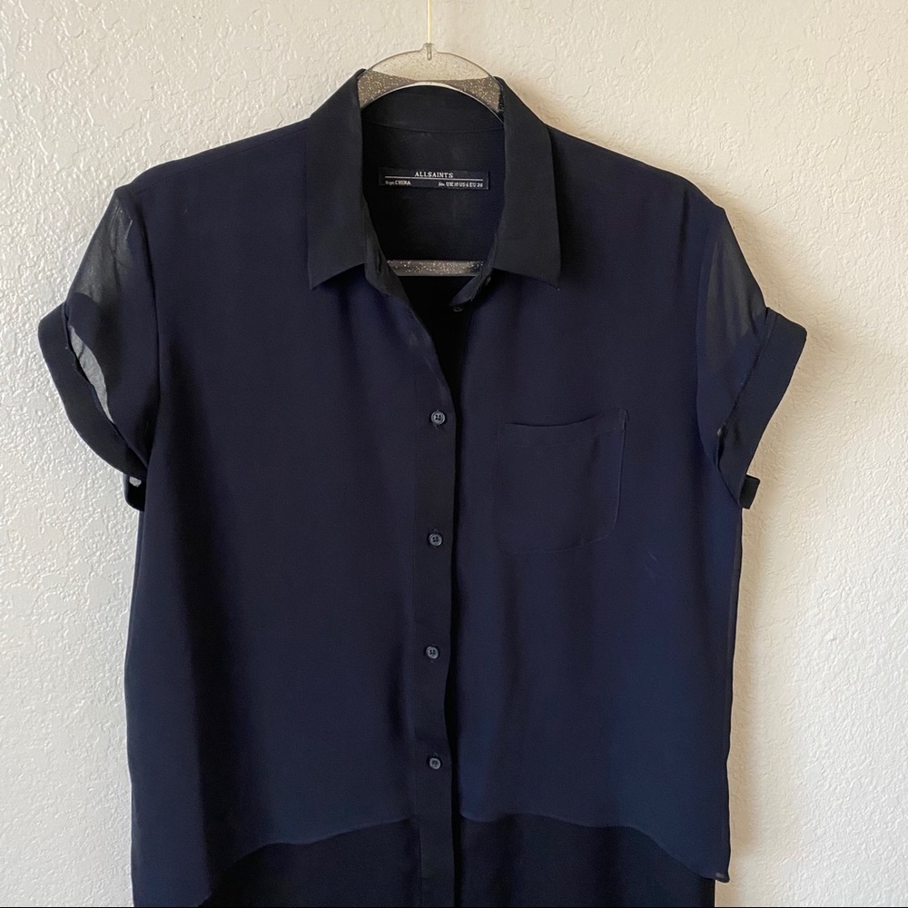 Allsaints carolee shirt dress size 6 - Picture 9 of 14